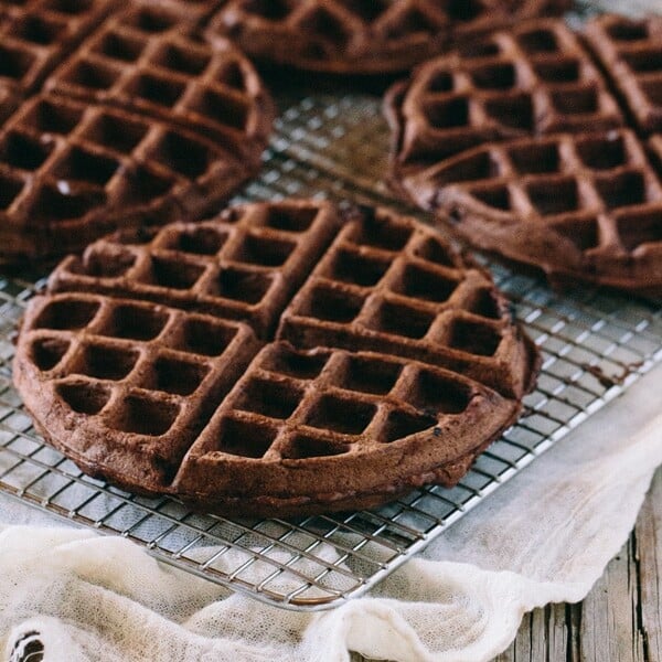 Four Dark Chocolate Waffles
