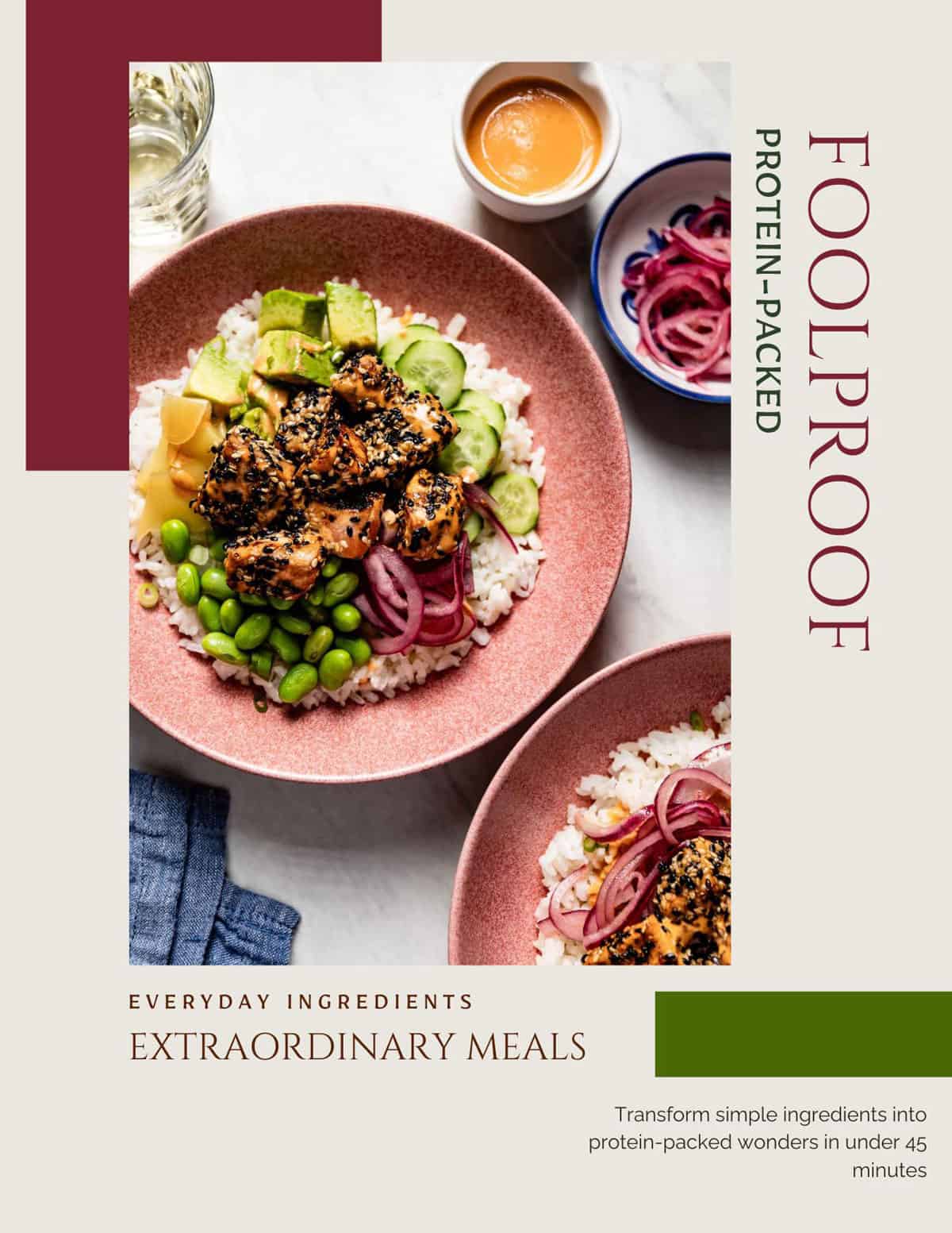 The cover of Foolproof Protein packed ebook.