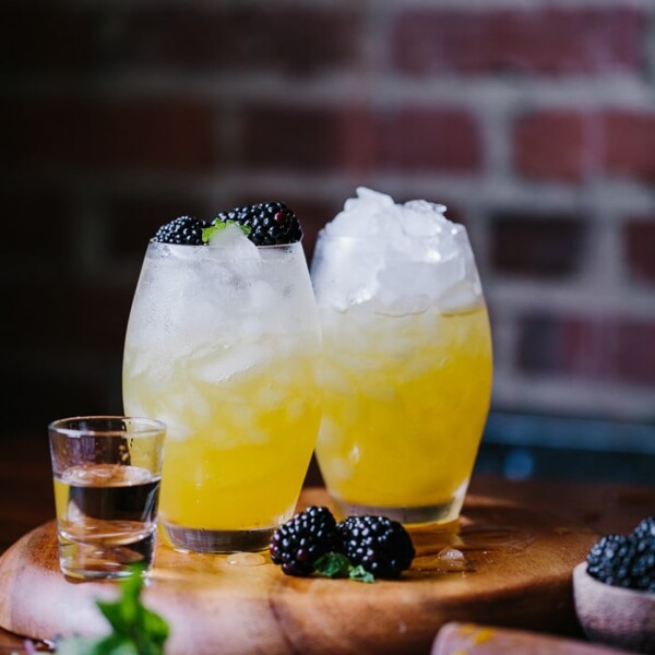 Mango and Blackberry Vodka Cooler