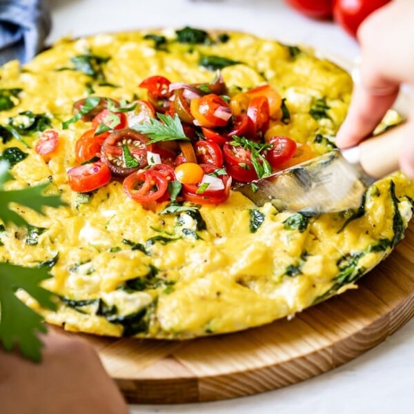 Spinach Feta Frittata Recipe